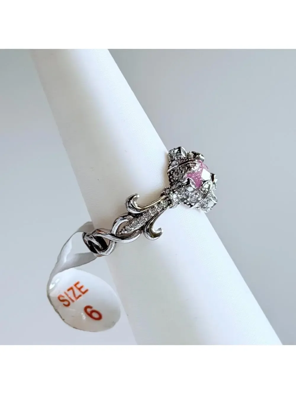 Bomb Party Ring Sz 6 Sterling Club “Versailles” on .925 Silver RETRO RBP2589